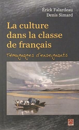 Couverture de La culture dans la classe de français : témoignages denseignants
