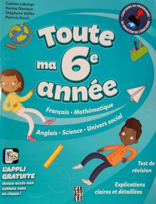 Couverture de Toute ma 6e année