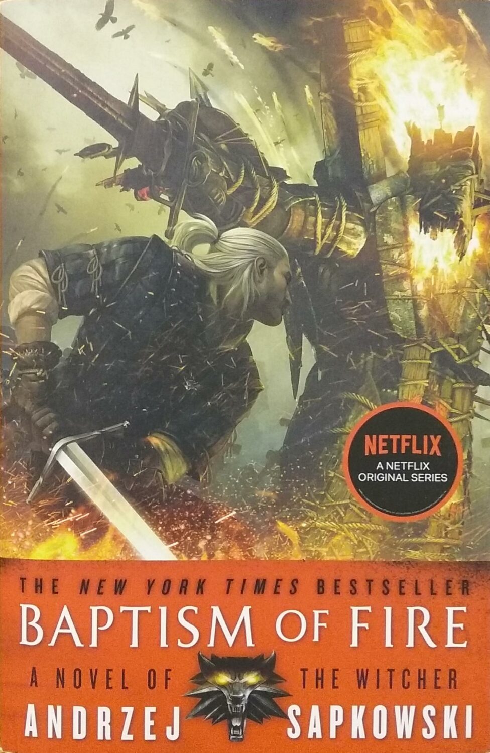 Couverture de The Witcher Book 3 : Baptism of Fire
