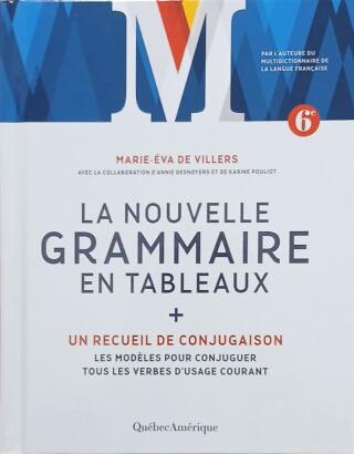 Couverture de La nouvelle grammaire en tableaux plus un recueil de conjugaison