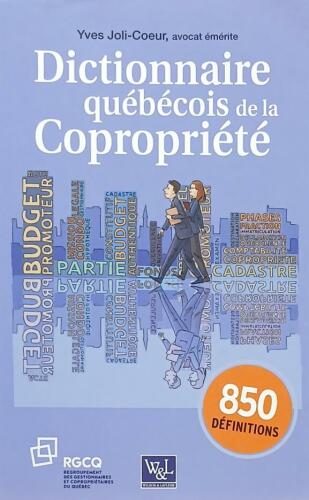 Couverture de Dictionnaire québécois de la copropriété
