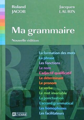 Couverture de Ma grammaire nouvelle édition