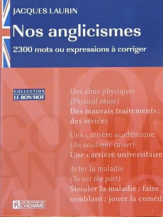 Couverture de Nos anglicismes